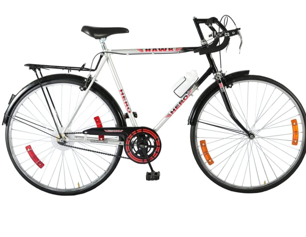 Hero sprint 27T Road Bike For Unisex 19 Inch Steel Frame (Silver