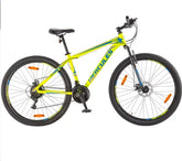 Hercules TOP Gear A29 R1 Mountain Bike with Shimano Gears-Matte Acid Green (29 Inch Wheel, Ideal for Boys)