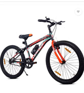 LEADER Beast 24T City Bike Without Gear Single Speed, Frame Size: 16 Inches 24 T Mountain Cycle (Single Speed, Black, Rigid)