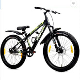 AVON MARS Semi-fat tire 24T IBC: Steel Frame 24 T Mountain Cycle (Single Speed, Black, Only Front Suspension)