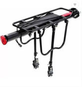 Tungsten Alloy Adjustable Rear Rack 110 Lbs Capacity Aluminium Bicycle Carrier
