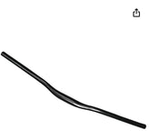 Schrodinger 20078 Bicycle Cycle Cycling BMX Road Steel Alloy Handlebar Handle Bar Dia. 31.8mm x 22mm x 600mm(length) Black Powdercoated