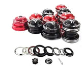 Jessica ã€ÂUS Stock 34/44/44-55/44-56mm 1-1/8 Threadless Double Sealed MTB Bearings Lightweight Headset, fit Mountain Bike Road Bicycle Straight Tapered Tube Frame Fork Star Nut Top Cap