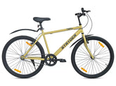 Stryder A TATA Product | 26T Street Fire MTB Mountain Bike Cycle | Single Speed V-Brakes| 85% Assembled | Ideal for 10+ Years (Desert Storm)