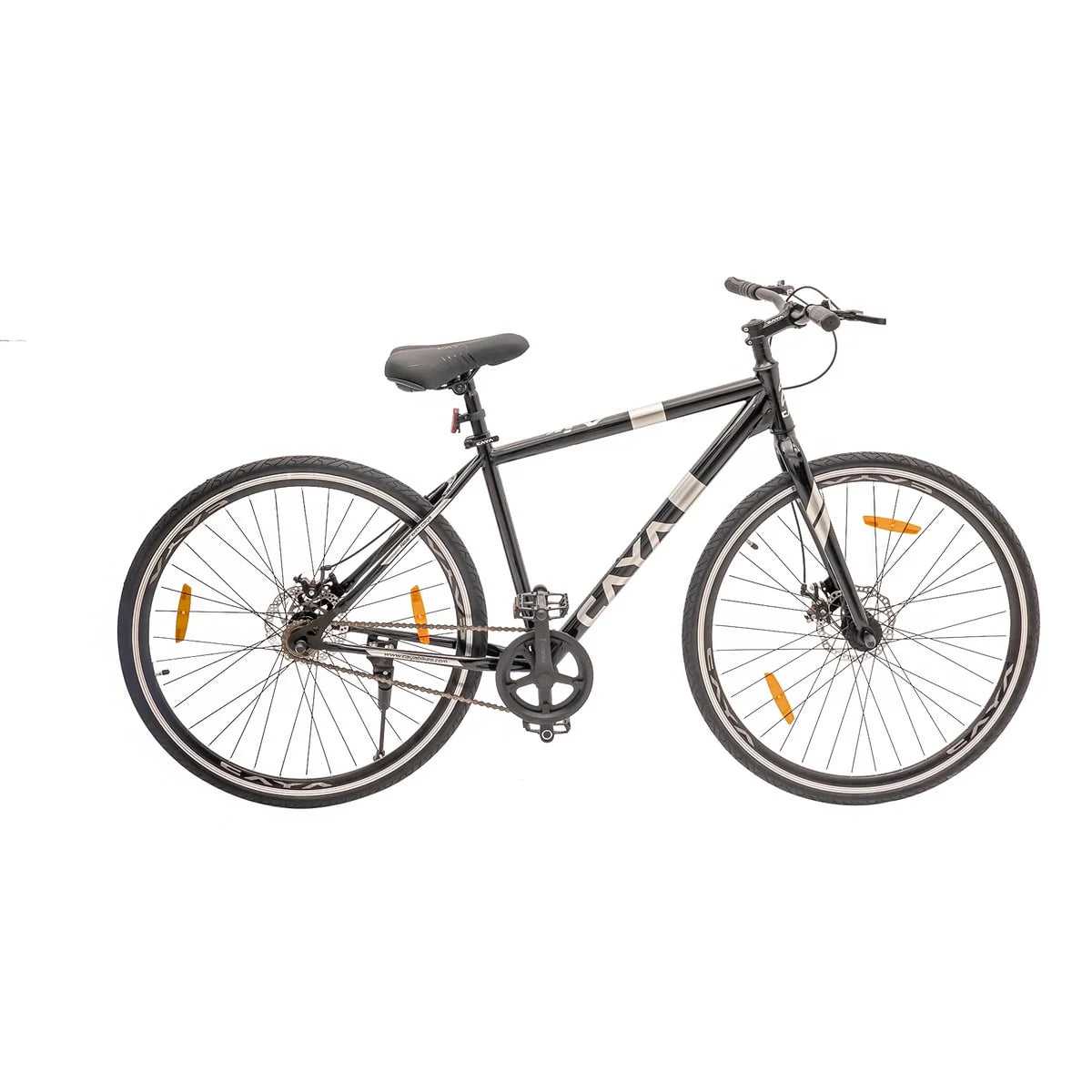 CAYA Air 700C Cycle with Front & Rear Disc Brake I Ideal for: Adults Above 14 Year I Frame Size: 18" | Ideal Height: 5 ft 2 inch - 6 ft I Unisex Hybrid Bike | 95% Assembled