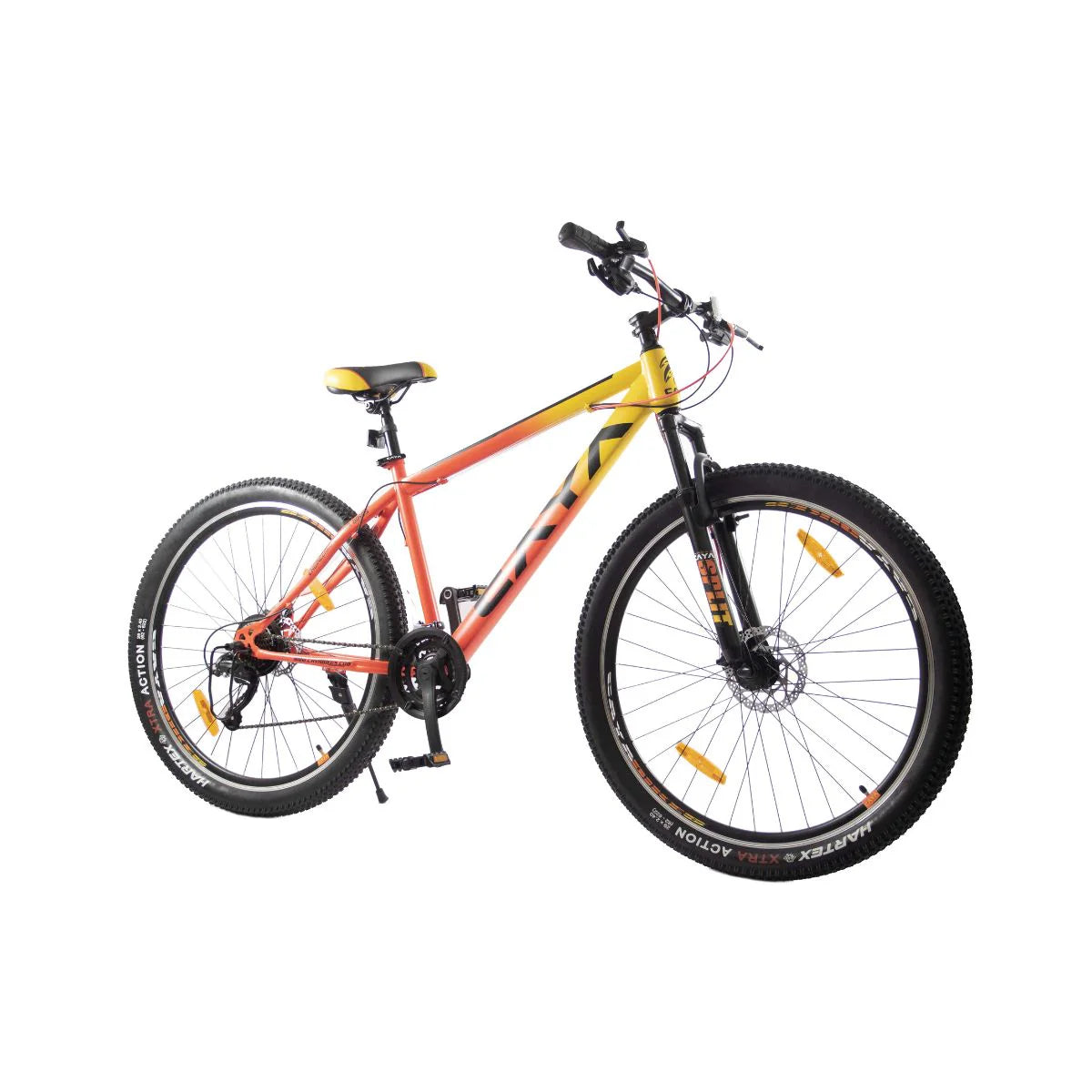 CAYA Split Reloaded 29" Cycle | Ideal for: Above 14 Year | 21 Hi-Speed Shimano Gear | Frame Size: 17.5" | Ideal Height: 5.6 ft | Unisex Adult Road Bike | 90% Assembled | Orange