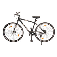 CAYA Air 700C Cycle with Front & Rear Disc Brake I Ideal for: Adults Above 14 Year I Frame Size: 18" | Ideal Height: 5 ft 2 inch - 6 ft I Unisex Hybrid Bike | 95% Assembled