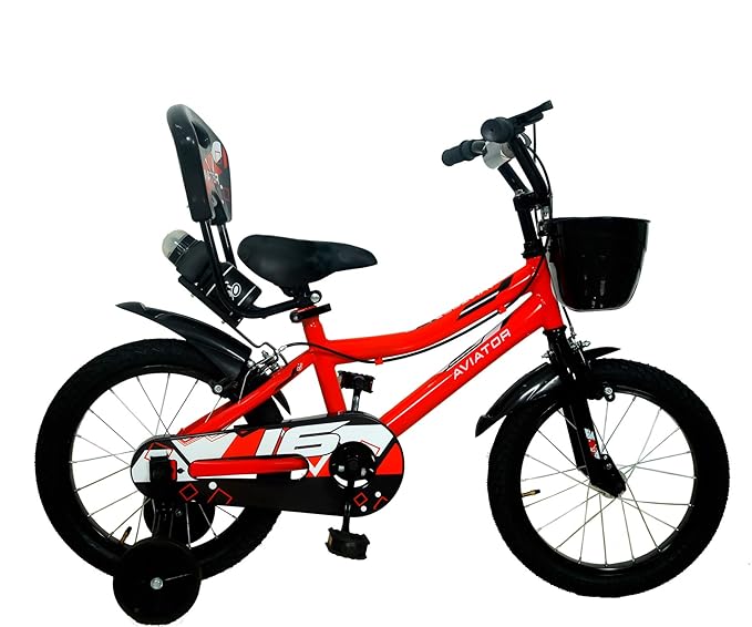 CAYA Aviator Tubular Cycle Freeride Bike Steel for Unisex Kids 16 inches 5-8 Years (Floro Red) (Copy)