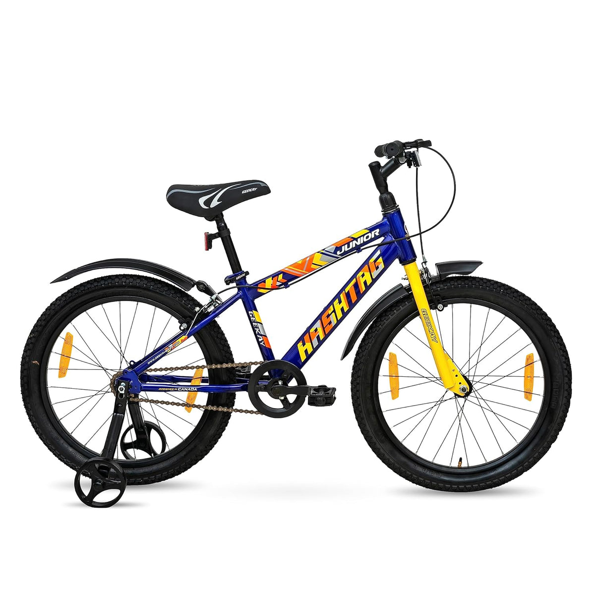 Geekay Hashtag Junior 20T Single Speed Kids Cycle - Blue