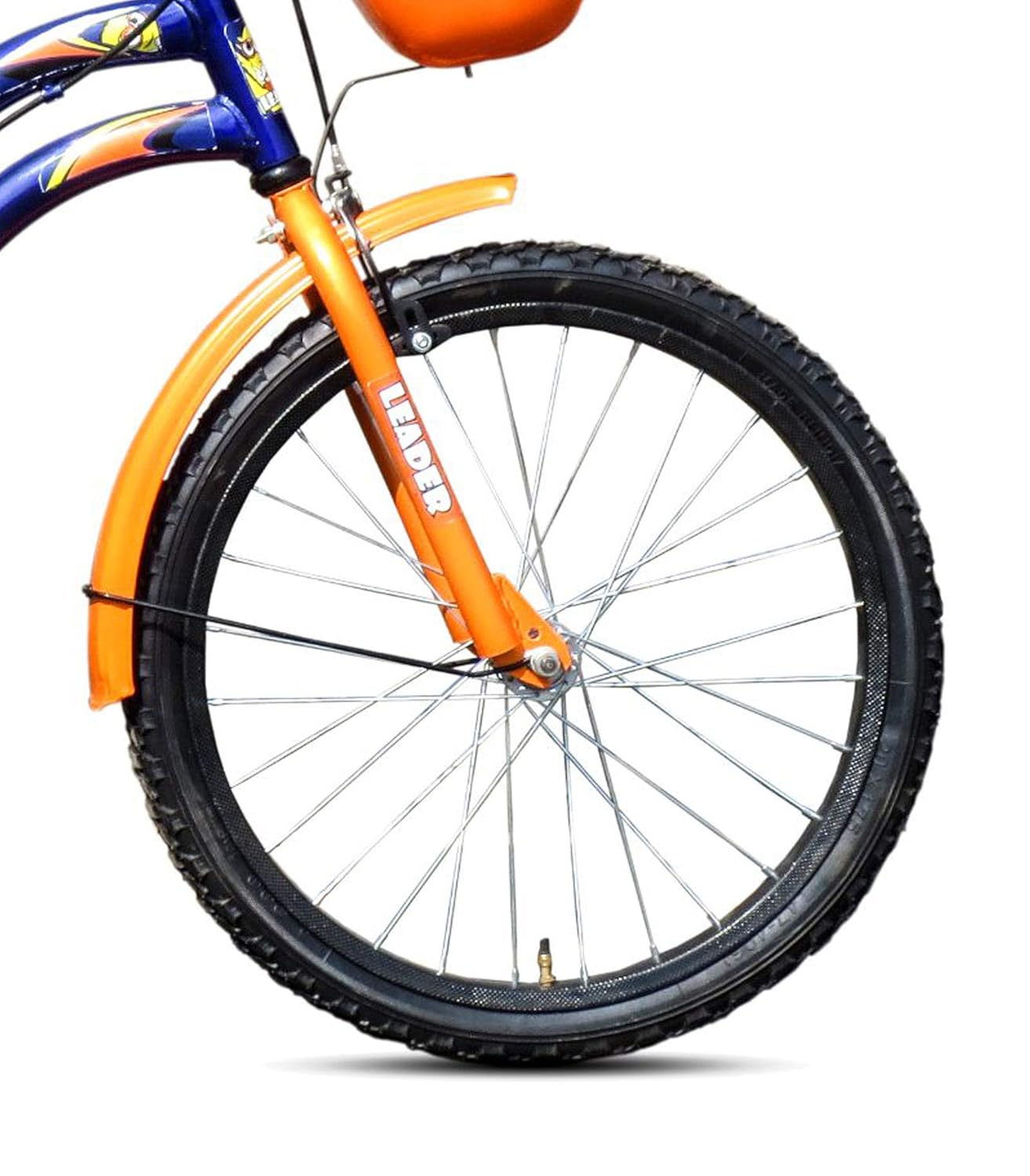 Leader Buddy 16T Dark Blue Orange Colour Cycle for Kids/Age Group 5-8 Years - Road Cycle (Single Speed) (16T, Dark Blue Orange)