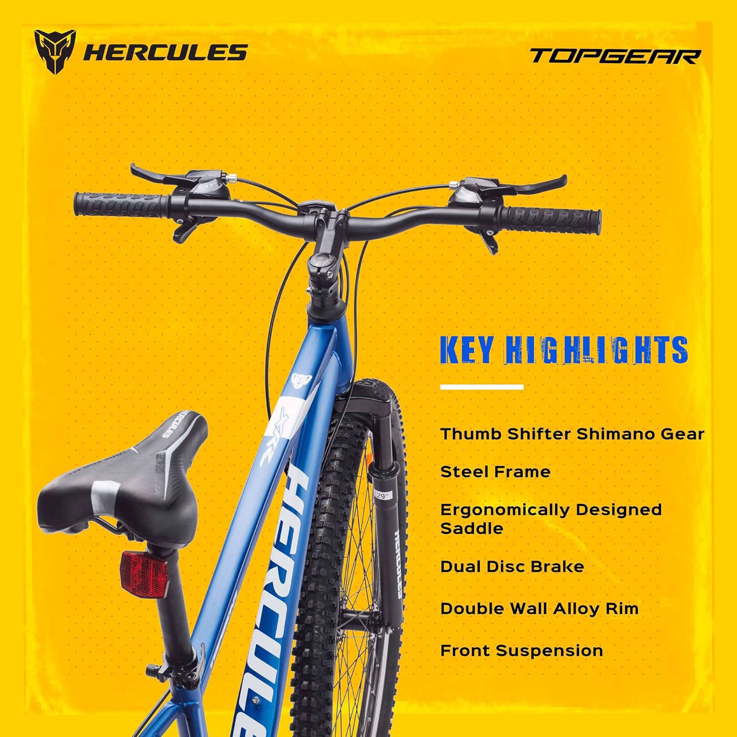 Hercules TOP GEAR-S29 XR2 29 T Mountain Cycle for Adults