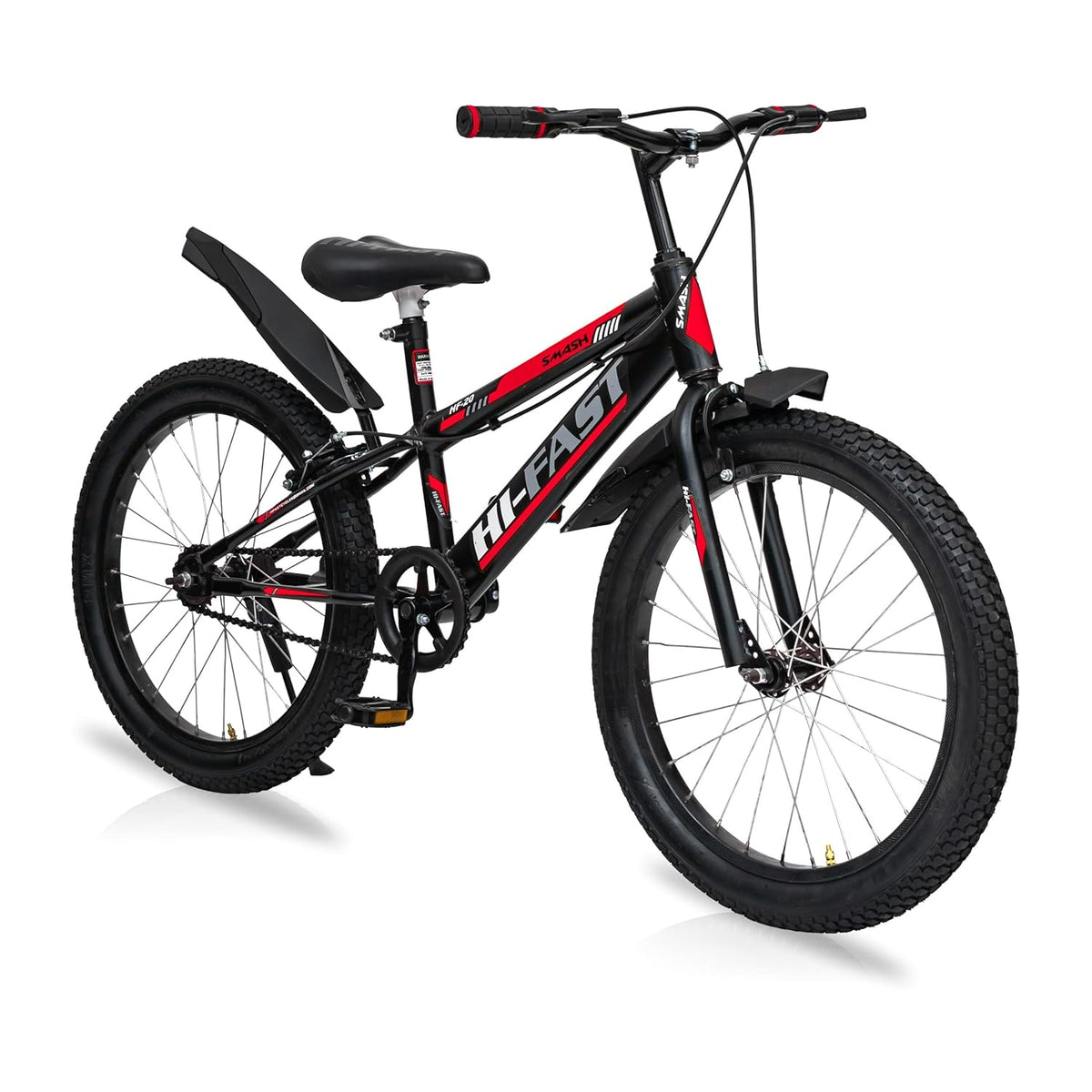 HI-FAST Smassh Sports Cycle for 7 to 10 Years Boys & Girls (85% Assembled) 20 T Road Cycle