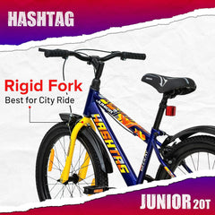 Geekay Hashtag Junior 20T Single Speed Kids Cycle - Blue