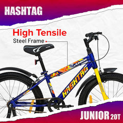 Geekay Hashtag Junior 20T Single Speed Kids Cycle - Blue