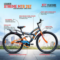 Leader Bicycles Xtreme 26T Rear Suspension Mountain cycle