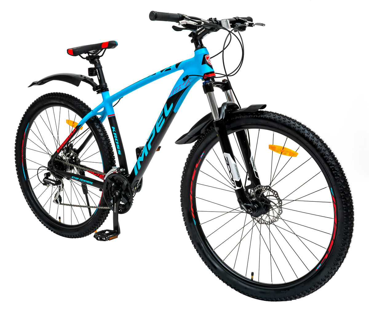 Kross Hexa 27.5T,Front Suspension,Dual Disc, Alloy Frame,Shimano Gear,15+ years 27.5 T Mountain Cycle  (24 Gear, Blue, Only Front Suspension)