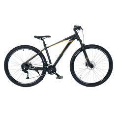 Niner 29T | 27 Speed Alivio Gears | MT-201 Hydraulic Brakes | Hydraulic Lockout Suspension (Black-Gold)