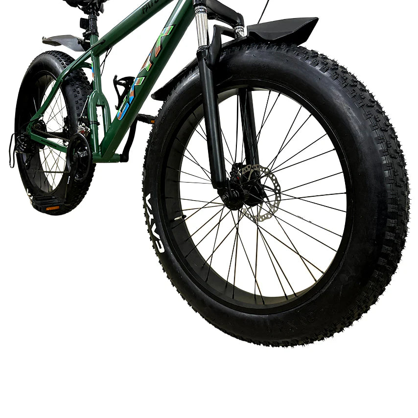 Cayawarrior caya fat grip 24 T Mountain Cycle  (21 Gear, Green , Only Front Suspension)