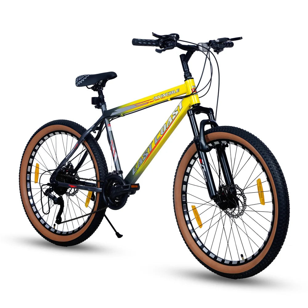 East Coast  Invincible Pro 21 Speed Hardtail 26T Yellow