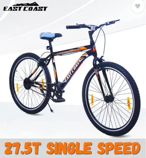 EAST COAST City MTB Cycle/Bike 27.5 T Mountain Cycle 27.5 T Road Cycle  (Single Speed, Black, Rigid)