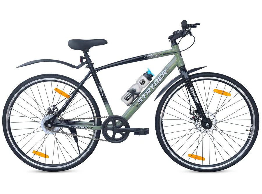 TATA stryder Jungle Cruise Hybrid Cycle 700c with Extra Slim Tyres with Dual disc Brakes in Extra Light Weight