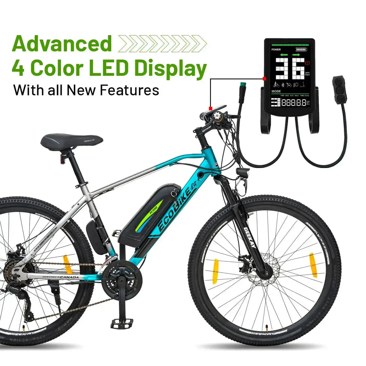 geekay electric bicycle Eco Bike Pro 26t Geekay Gear Cycle With Battery