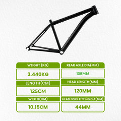 Bicycle Frame - MTB Bike Frame - Steel Bicycle Frames Meridian