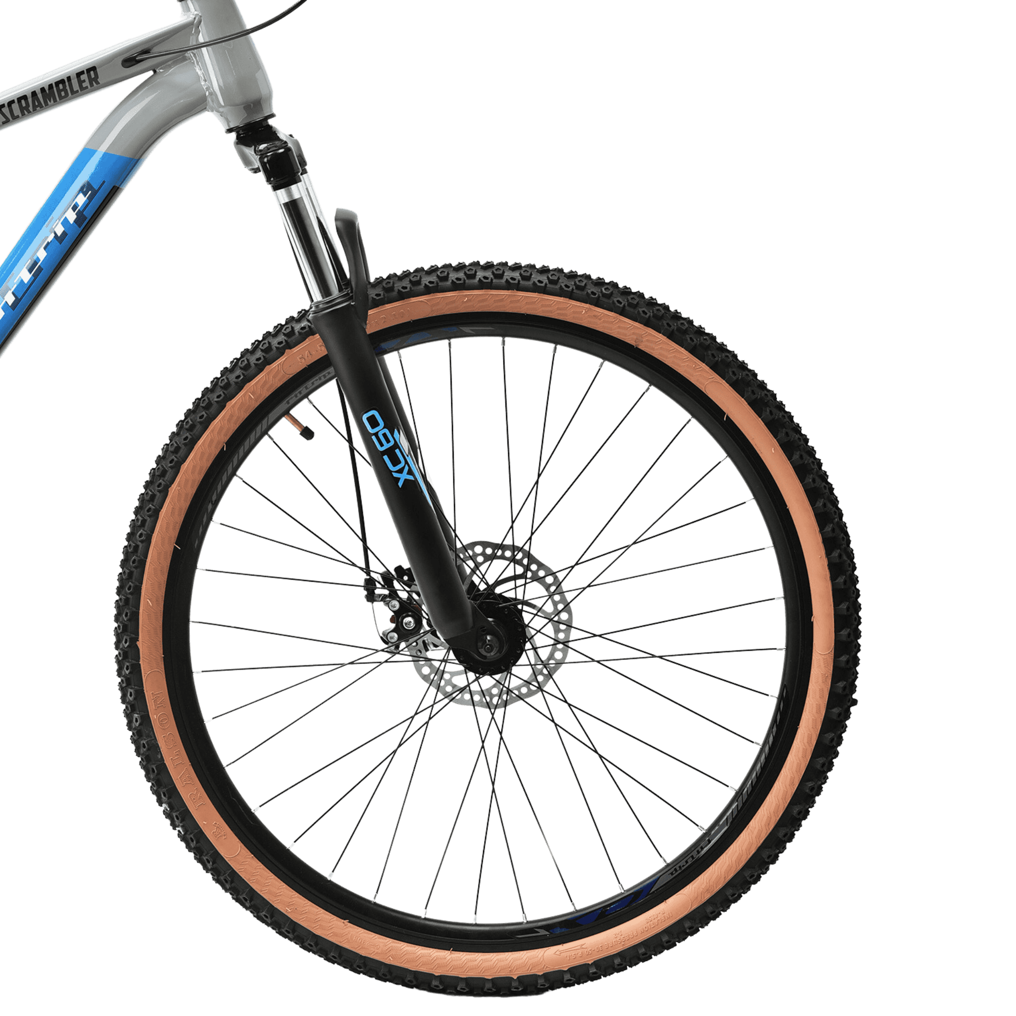 FitTrip Scrambler 27.5 Inch | Single Speed Without Gear MTB Cycle | Trioblade Dual Disk Brakes | Tuffshox Suspension | Puncture Resistant Tyres | Unisex | Fully Fitted (Nardo Grey-Red)