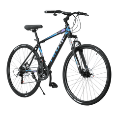 FitTrip Crosstrek | India's Fastest Cycle* | 21 Spd Shimano Gearset | Dual Disk Brakes 700C T Hybrid Cycle/City Bike  (21 Gear, Black, Rigid)