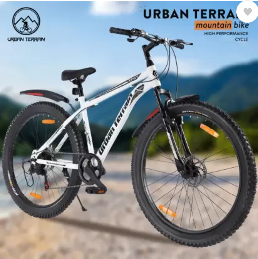 Urban Terrain Max Geared High Performance MTB White