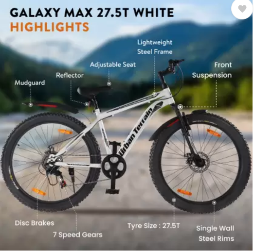 urban terrain mountain bike Buy Urban Terrain Max 27.5 White MTB