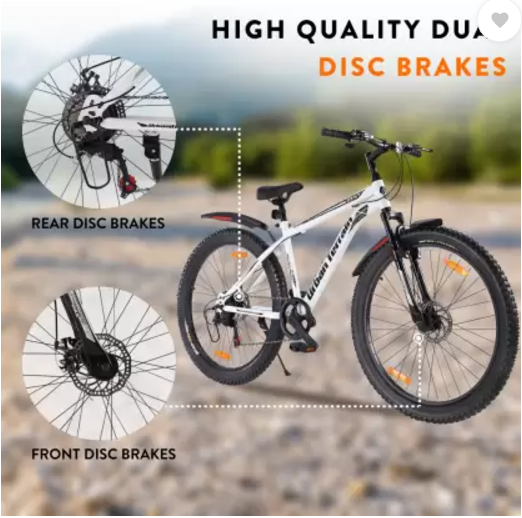 Urban Terrain Max Geared High Performance MTB White