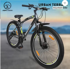 Urban Terrain Shimano Geared Cycles for Men with Dual Disc Brake MTB Bolt Ultra 27.5 T Road Cycle  (21 Gear, Grey, Only Front Suspension)