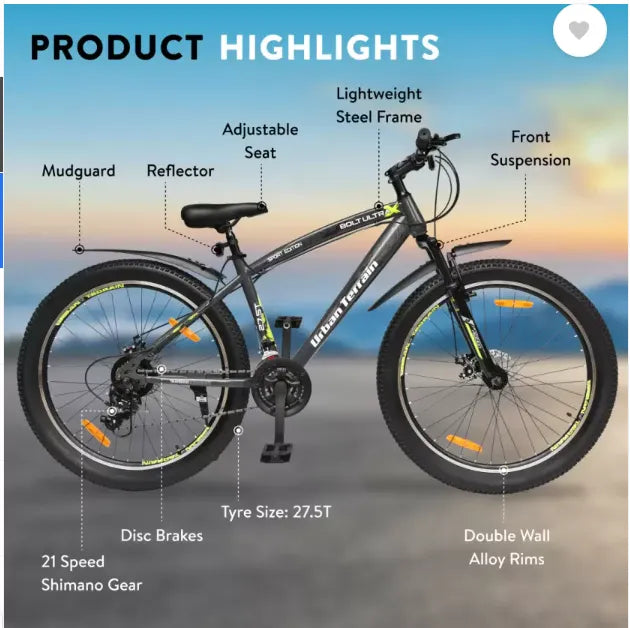Disc Brake Gear Cycle Shimano Urban Terrain Shimano Geared Cycles