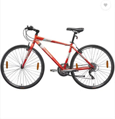 FIREFOX Rapide 700C T Hybrid Cycle/City Bike  (21 Gear, Red, Only Front Suspension)