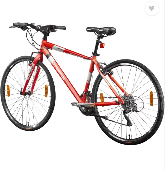 FIREFOX Rapide 700C T Hybrid Cycle/City Bike  (21 Gear, Red, Only Front Suspension)