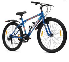 AVON BUKE WARRIOR 26T |MTB Hybrid | Steel Frame| Fork Rigid | Front & Rear Vee Brake 26 T Mountain Cycle  (7 Gear, Blue, Rigid)