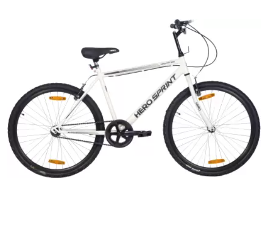 Hero Sprint Hybrid - City Bike 26 T Hybrid Cycle/City Bike  (Single Speed, White, Rigid)