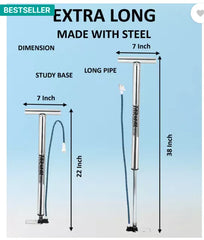 Tarmal Made in India Steel Bicycle Pump  (Multicolor)