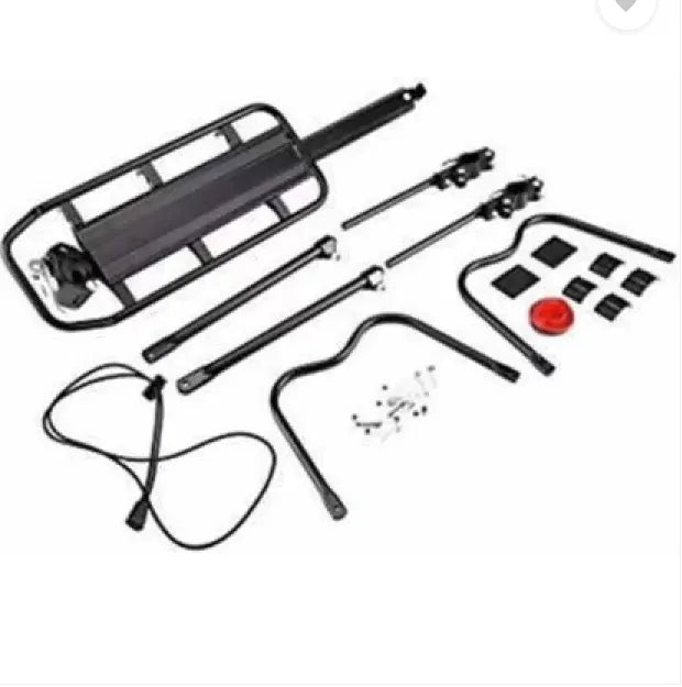 Tungsten Alloy Adjustable Rear Rack 110 Lbs Capacity Aluminium Bicycle ...
