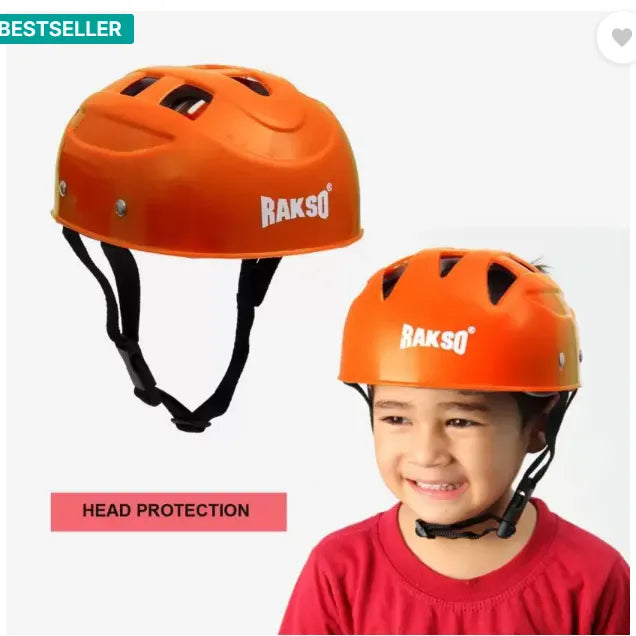 Rakso Kids Multipurpose Sports Helmet (Orange)