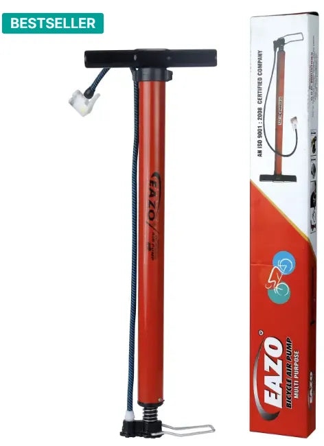 EAZO Multipurpose (for cars, balls, bikes, scooter etc) Cycle Bicycle Pump  (Multicolor)