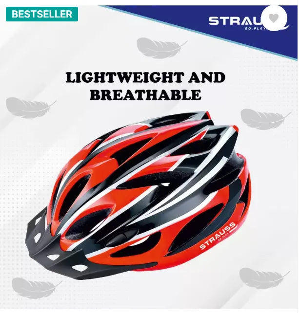 Strauss Adjustable Cycling Helmet (Red) - Main Image