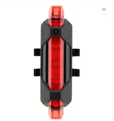 Dark Horse Imported Bicycle Rear Light 5 LED USB Rechargeable Waterproof LED Rear Break Light  (Red)