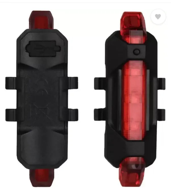 Dark Horse Imported Bicycle Rear Light 5 LED USB Rechargeable Waterproof LED Rear Break Light  (Red)