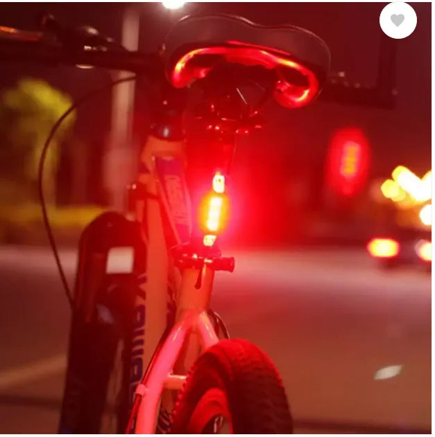 Dark Horse Imported Bicycle Rear Light 5 LED USB Rechargeable Waterproof LED Rear Break Light  (Red)