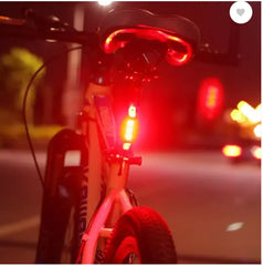 Dark Horse Imported Bicycle Rear Light 5 LED USB Rechargeable Waterproof LED Rear Break Light  (Red)