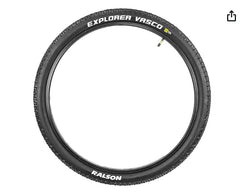 29 X2.10 RALSON Tyres | Explorer Vasco Mountain Bicycle Nylon Black Tyre | Light Weight and Stable Cornering for Better Grip