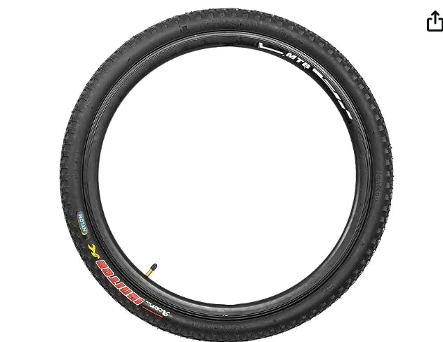 Ralson 26 X 1.95 | ACER Ignitor Mountain Bike Nylon Black Tyre | Light Weight and Stable Cornering for Better Grip | R-5603