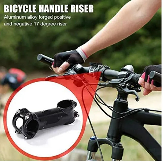 Lista Bicycle Stem Wake Mountain Bike Stem Short Handlebar Stem Lightweight for Most Bicycle, (Aluminum Alloy Black)